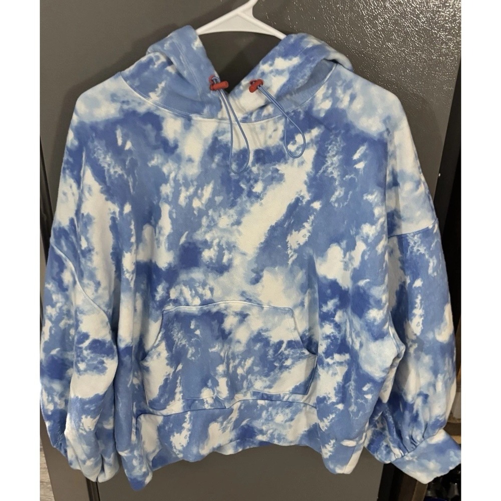Zerina Akers for Bar III Tie Dye Hoodie Sweatshirt XXL Angelcore Dreamcore